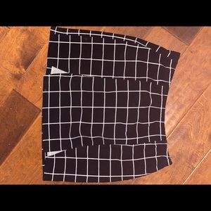 Black Plaid Skirt
